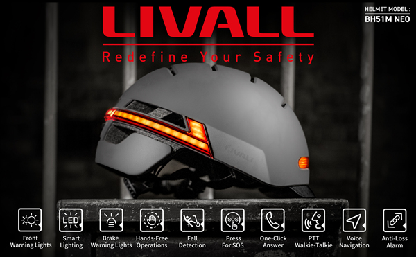 livall smart motorcycle helmet